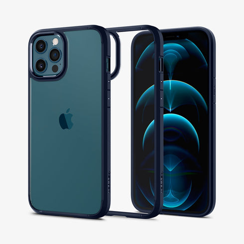 ACS01618 - iPhone 12 Pro Max Case Ultra Hybrid in crystal clear showing the back
